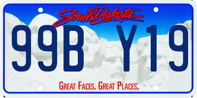 SD license plate 99BY19
