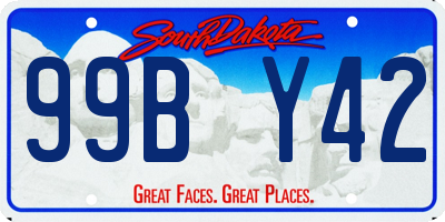 SD license plate 99BY42