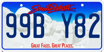 SD license plate 99BY82