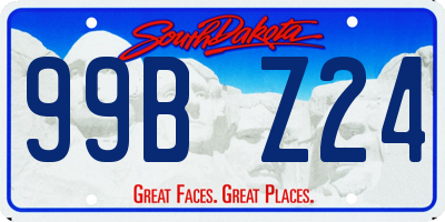 SD license plate 99BZ24