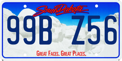 SD license plate 99BZ56