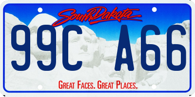 SD license plate 99CA66