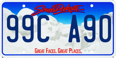 SD license plate 99CA90