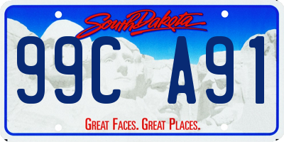 SD license plate 99CA91