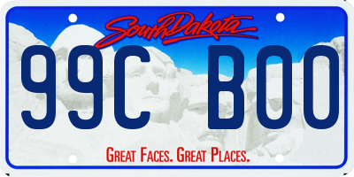 SD license plate 99CB00