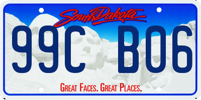 SD license plate 99CB06