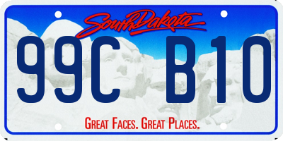 SD license plate 99CB10