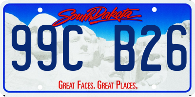 SD license plate 99CB26
