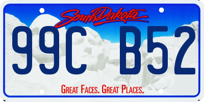 SD license plate 99CB52