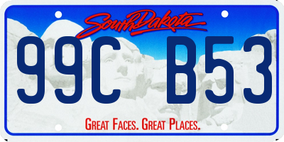 SD license plate 99CB53