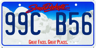 SD license plate 99CB56