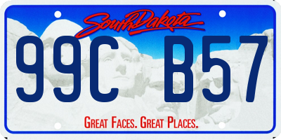 SD license plate 99CB57