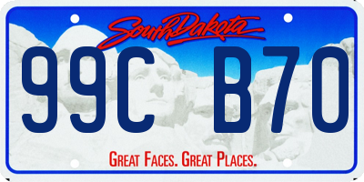 SD license plate 99CB70