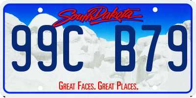 SD license plate 99CB79