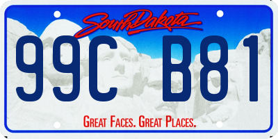 SD license plate 99CB81