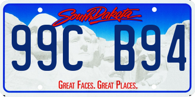 SD license plate 99CB94