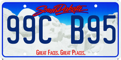 SD license plate 99CB95