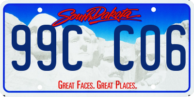 SD license plate 99CC06