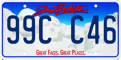 SD license plate 99CC46