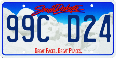 SD license plate 99CD24