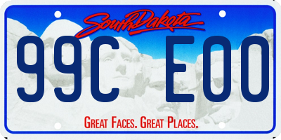 SD license plate 99CE00