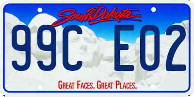 SD license plate 99CE02