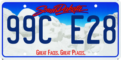 SD license plate 99CE28