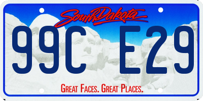 SD license plate 99CE29