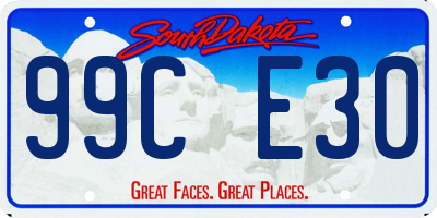 SD license plate 99CE30