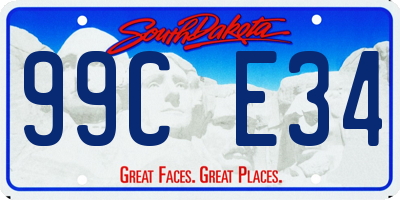 SD license plate 99CE34