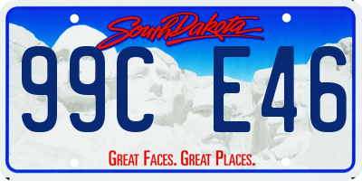 SD license plate 99CE46