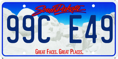 SD license plate 99CE49