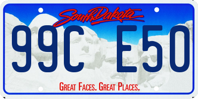 SD license plate 99CE50