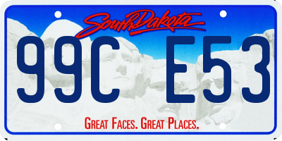SD license plate 99CE53