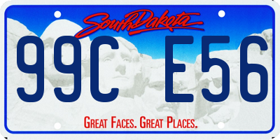 SD license plate 99CE56