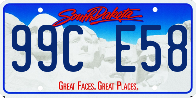 SD license plate 99CE58