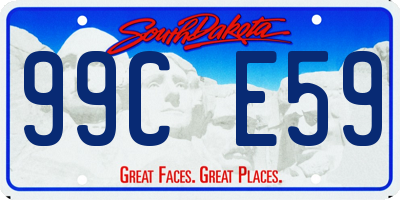 SD license plate 99CE59