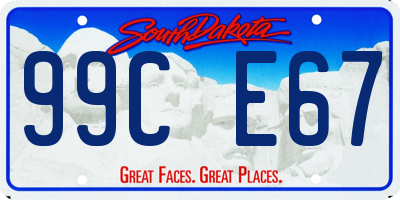 SD license plate 99CE67
