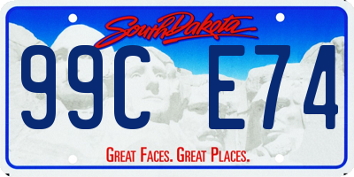 SD license plate 99CE74