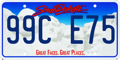 SD license plate 99CE75
