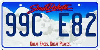 SD license plate 99CE82
