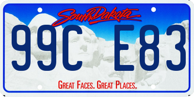 SD license plate 99CE83