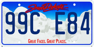 SD license plate 99CE84