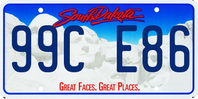 SD license plate 99CE86