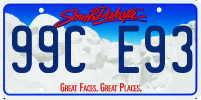 SD license plate 99CE93