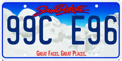SD license plate 99CE96