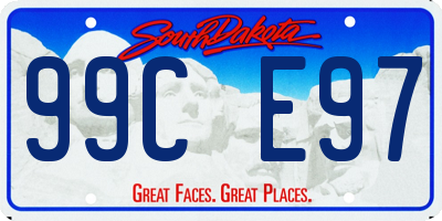 SD license plate 99CE97
