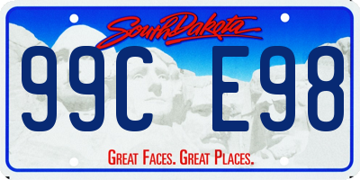 SD license plate 99CE98