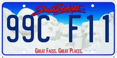 SD license plate 99CF11