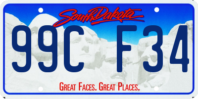 SD license plate 99CF34